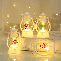 4/2× LED Christmas Hand-held Lamp Night Light Lantern Decor w/ Batteries Gift US