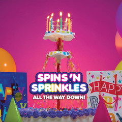 Sprinkle Fountain Birthday Candle with 32 Candles, Reusable Spinning Birth Ca…