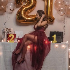 7.8 Inch Gold Glitter Number 2 Table Centerpiece Wooden Birthday Party Decor