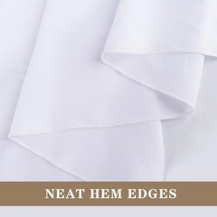 ZuGeo Round Tablecloth Water Resistant Spill Proof Washable Polyester Decorative