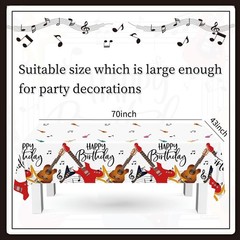 XHCYGWY Music Theme Party Decorations 110pcs Guitar Birthday Party Decoration…