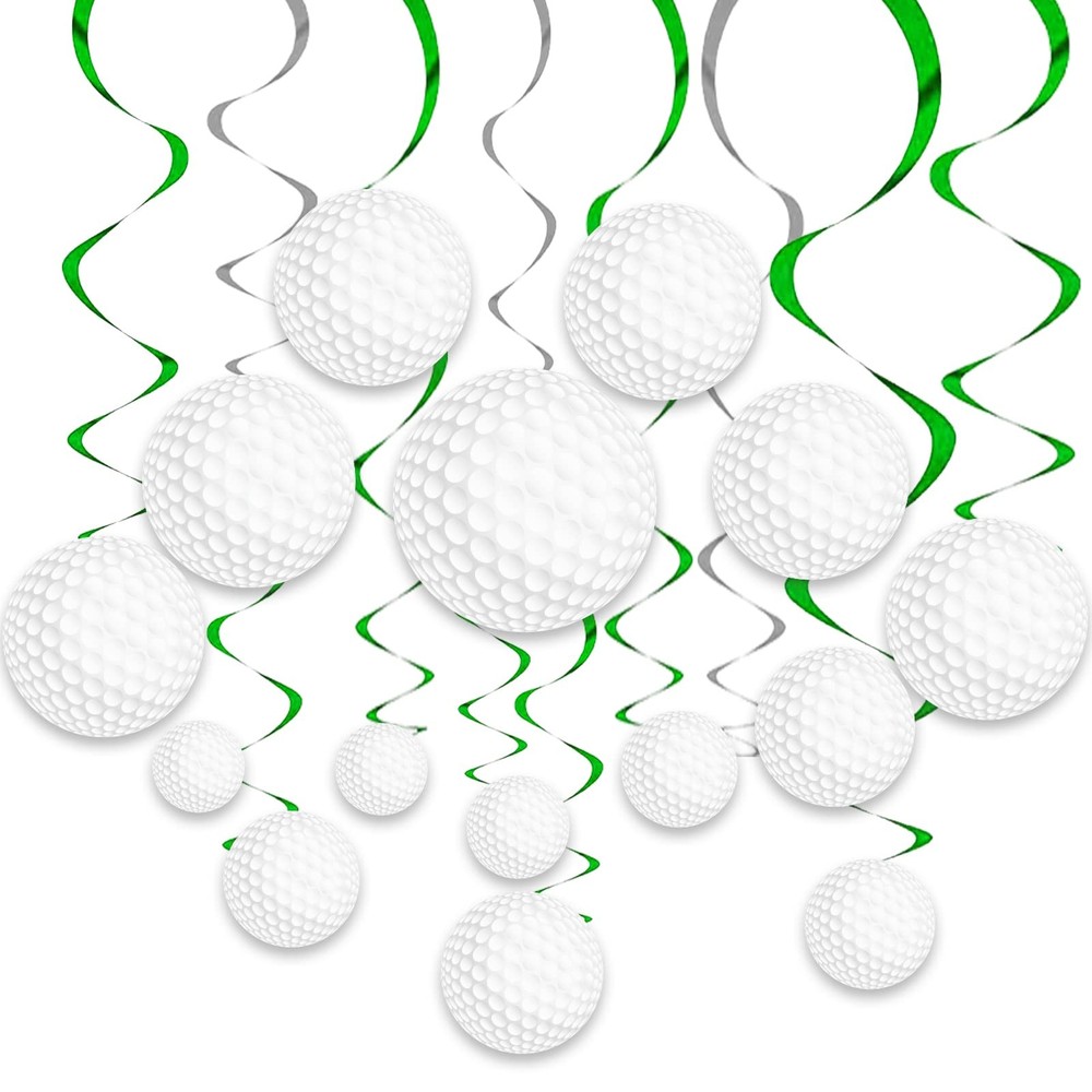 48Pcs Golf Party Decorations Hanging Swirls Golf Theme Party Supplies Birthda…
