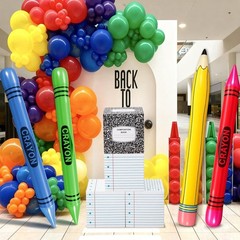 School Celebration Decorations Classroom Composition Book Balloon Boxes Infla…