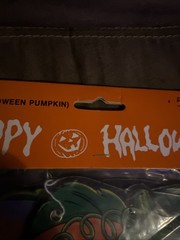 Party USA Wilton CT06897 happy Halloween pumpkin banner 50” (NO.40013)