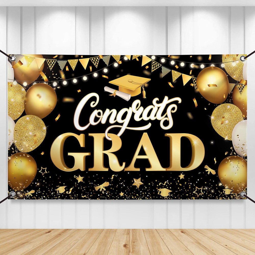 Graduation Decorations 2026 | XtraLarge 72×44 Inch Graduation Banner