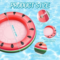Hungdao 2 Pack Inflatable Ice Serving Bar Cooler Watermelon Buffet Salad Tray