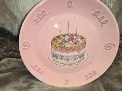 Mini Birthday Cake Photo Prop Plate- ideal for Smash Cakes, Cupcakes, 1st b-days