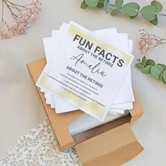 Custom Retirement Fun Facts Napkins Personalized Party Decor SATTNA0702