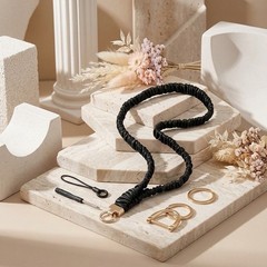 Long Style Keychain Lanyard Wristlet for Keys with Halter Neck Comfort Design