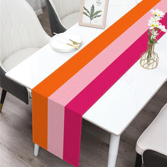 Hot Pink and Orange Party Decoration Table Runner for Graduation Sunset Birthday