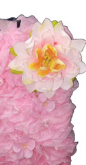 Girls First Birthday Party Decoration Princess #1 Pink Flowers Hand Made 1 Year