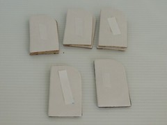 Paper Fan Decorations 8 Count 6 brown 2 black each 3 inch