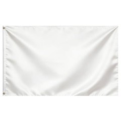 Flag 3×5 Ft – Polyester Lightweight Blank Flag Banner with 2 Brass 1 Pc White