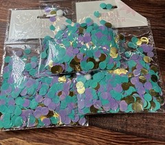 3 Pack Table Scatter, Turquoise Purple Gold