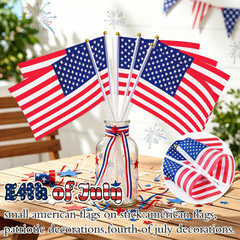 USA 250th Complete Patriotic Party Kit 170Pc Balloon Arch 4th of July Party Deco