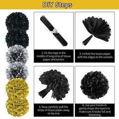 50th Birthday Decorations Kit for Men Women, Cheers to 50 Years Banner with P…