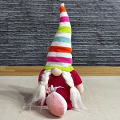 Handmade Knitted Birthday Gnome Plush Doll Party Birthday Decor 1Pcs Gift Gnome