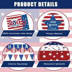 FLUUZE 250 Anniversary USA Merchandise, 4th of July Red, White, Blue