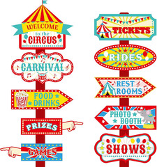 20 Pieces Party Direction Signs Decor, Welcome Directional Signs for Birthday Sh