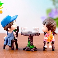 2018 Fashion New Practical Table Chair set Plant Pots Resin Garden Craft