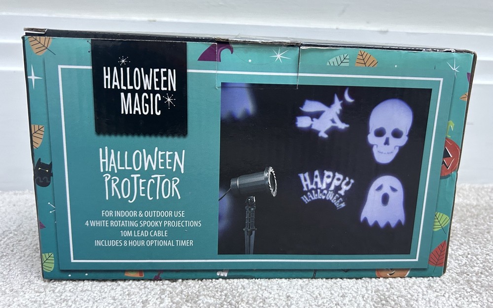 Halloween Decorations Props PARTY Projector lights timer switch NEW BOXED Ghost