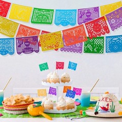 6 Packs 108 Ft Fiesta Party Decorations Mexican Party Banners Papel Picado Ba…