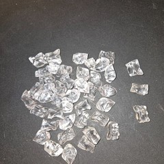 Clear Acrylic Ice Cubes Rocks Crystals Gems Vase Filler Decoration 43 Pieces