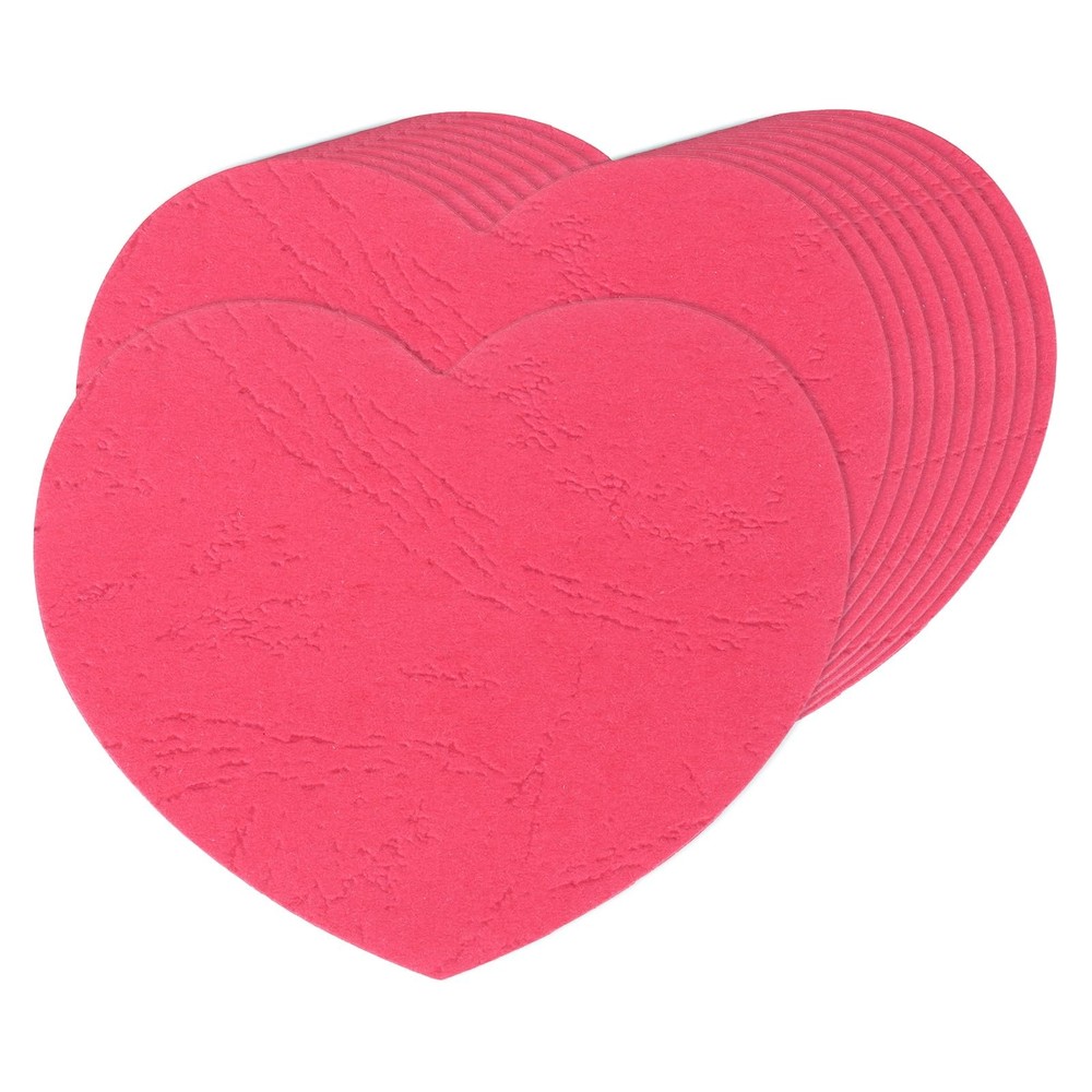 100 PCS Heart Cutouts 4×3.2 Inch Paper Shaped Die Cut Cards Rose Red Decor