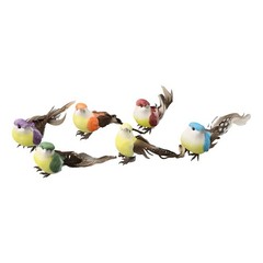 6x Fake Artificial Parrot Foam Feather Bird Garden Home Decor Yard Lawn Ornament