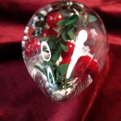 Christmas Tree Bauble LED Light Up Decoration Christmas Pendant Plastic Hanging