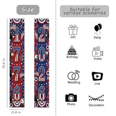 Probsin 250 Anniversary Banner Door Sign 2 Pack Freedom 250 Years USA America