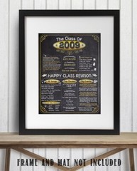 High School Reunion Class 2009 – 11×14 Unframed Poster Perfect Party Decoration