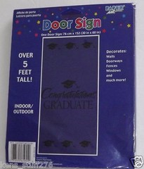 Graduation Door Cover, Wall Mural, Purple 30″ x 60″ «Congraulations Graduate»