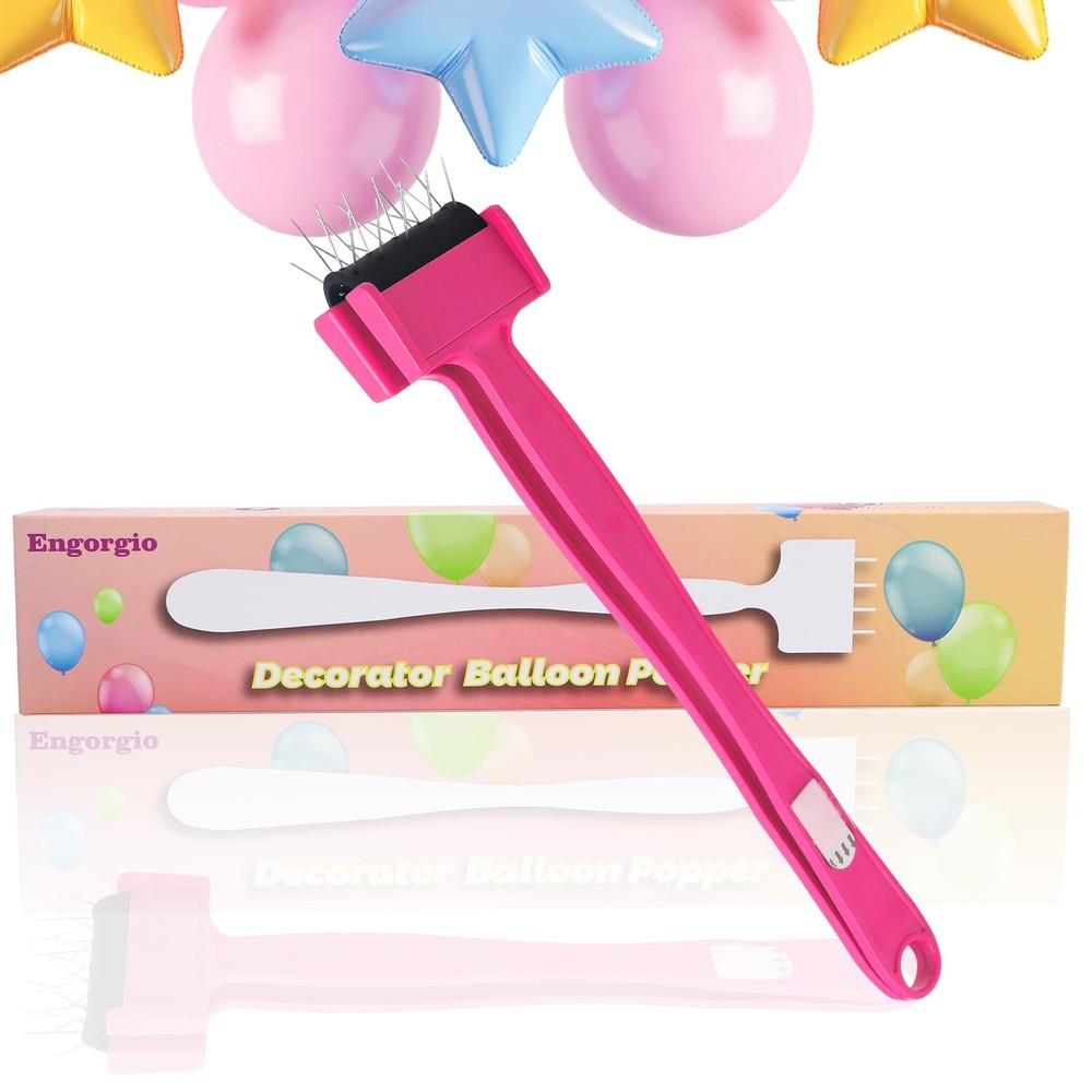 Balloon Burster Stick Popper Tool Removal Kit with 20 Steel Pins, Effectivly …