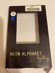 Neon Number 5 Sign Wall Decorative Neon Lights Warm White Alphabet Letter Lights