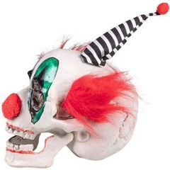 Boland Horror Clown Skull with Movable Teeth Fancy Dress Party Decoration