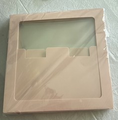 Pink/Clear Baby Boxes 4 Piece with Letters B-A-B-Y. Baby Shower Decor