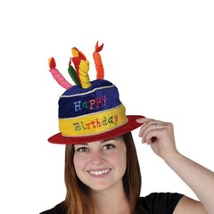 Beistle Plush Birthday Cake Hat One Size Fits Most