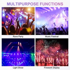 50 Pack 3D Diffraction Glasses Firework Diffraction Grating White