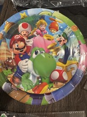Super Mario Birthday Party Decorations Balloons Tableware Tablecloth Plates Set