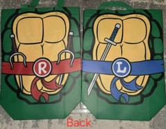 Turtles Themed Happy Birthday 8×6 Ft. Banner With 2 Turtle Bags