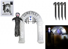 Halloween LED Inflatable Prop Deco Ghost Cemetery Spider Pumpkin Light Outdoor