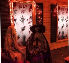 2 Piece Halloween Door Decorations – Halloween Party Supplies- Haunted House 🩸