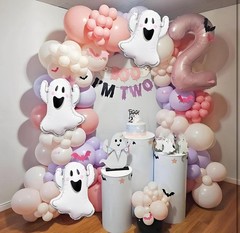 Ghost Foil Balloons for Halloween Party Decorations – 3pcs Balloon Set