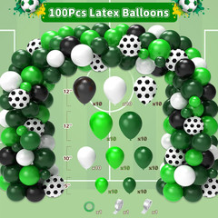 Soccer Party Decorations, 122Pcs World Soccer Birthday Party Decorations Supplie