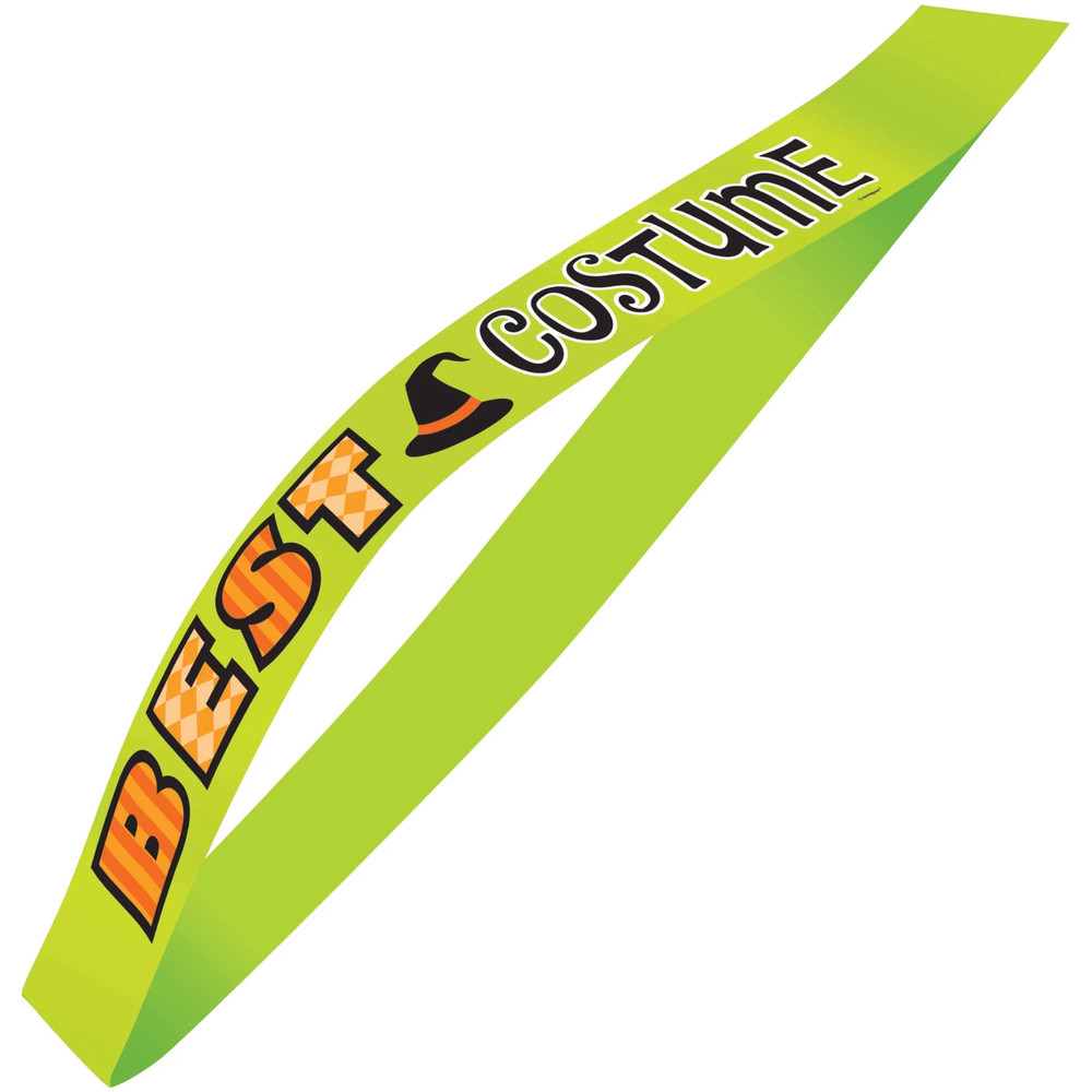 Halloween Costume Sash “Best Costume” Party Award Funny Dress Up Accessory