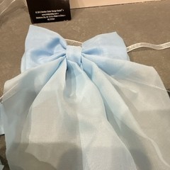 Brother Sister Design Studio Blue Solid Fabric Bow Garland 6 ft Party Decor