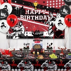 Boxing Birthday Party Decorations, Boxing Party Supplies Packs, Fight Sports …