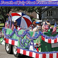10 Pcs 4th of July Float Decorations, American Flag Fringes & Patriotic Tinsel G