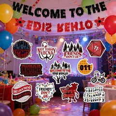 Stranger Things Birthday Party Decorations Welcome to the Other Side Banner